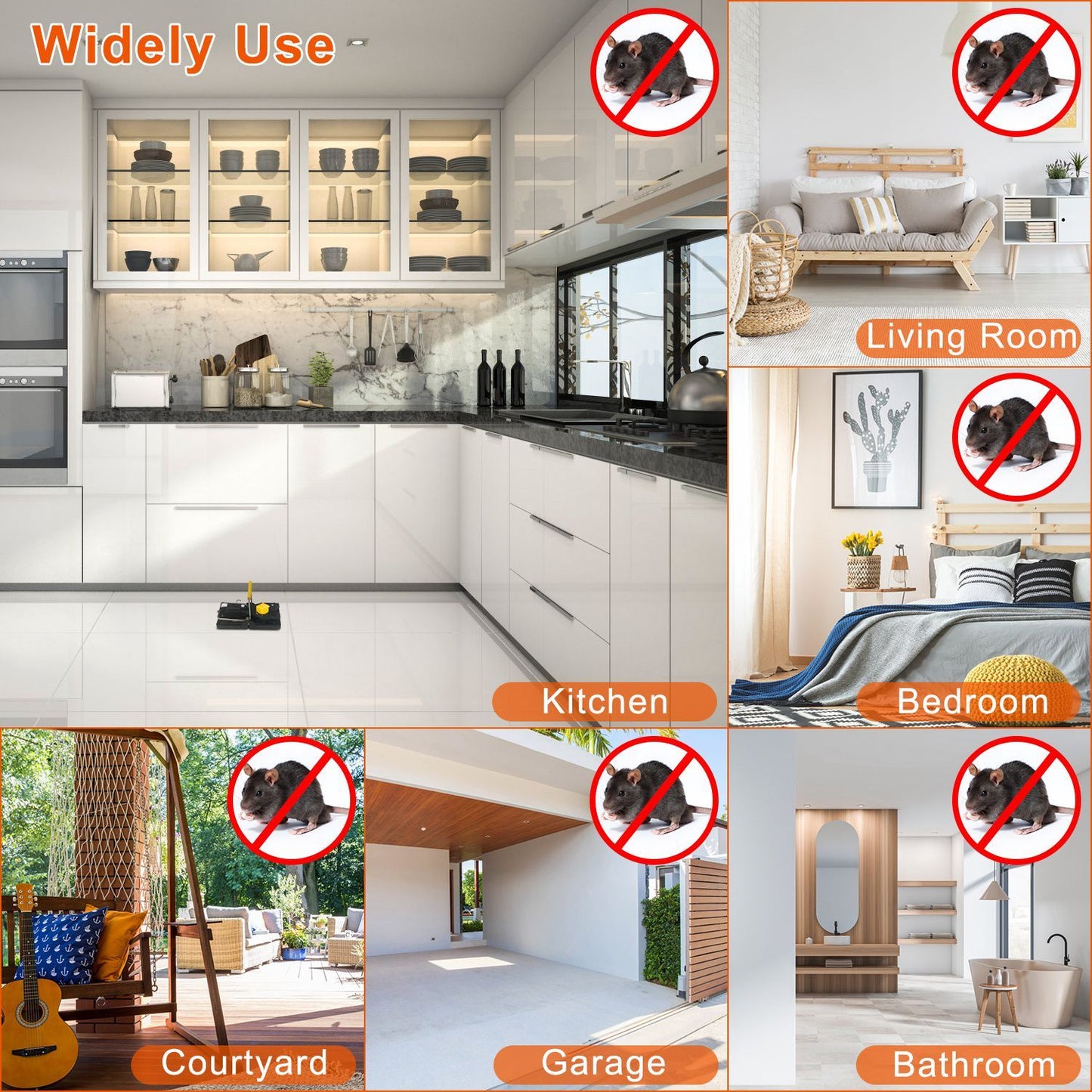 6-Pack Reusable Mouse Traps