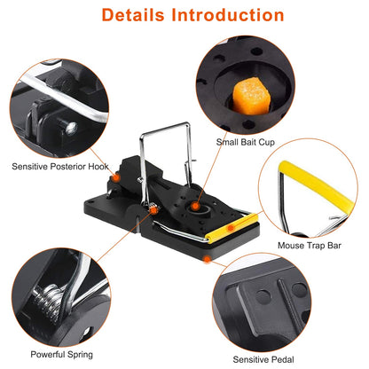 6-Pack Reusable Mouse Traps