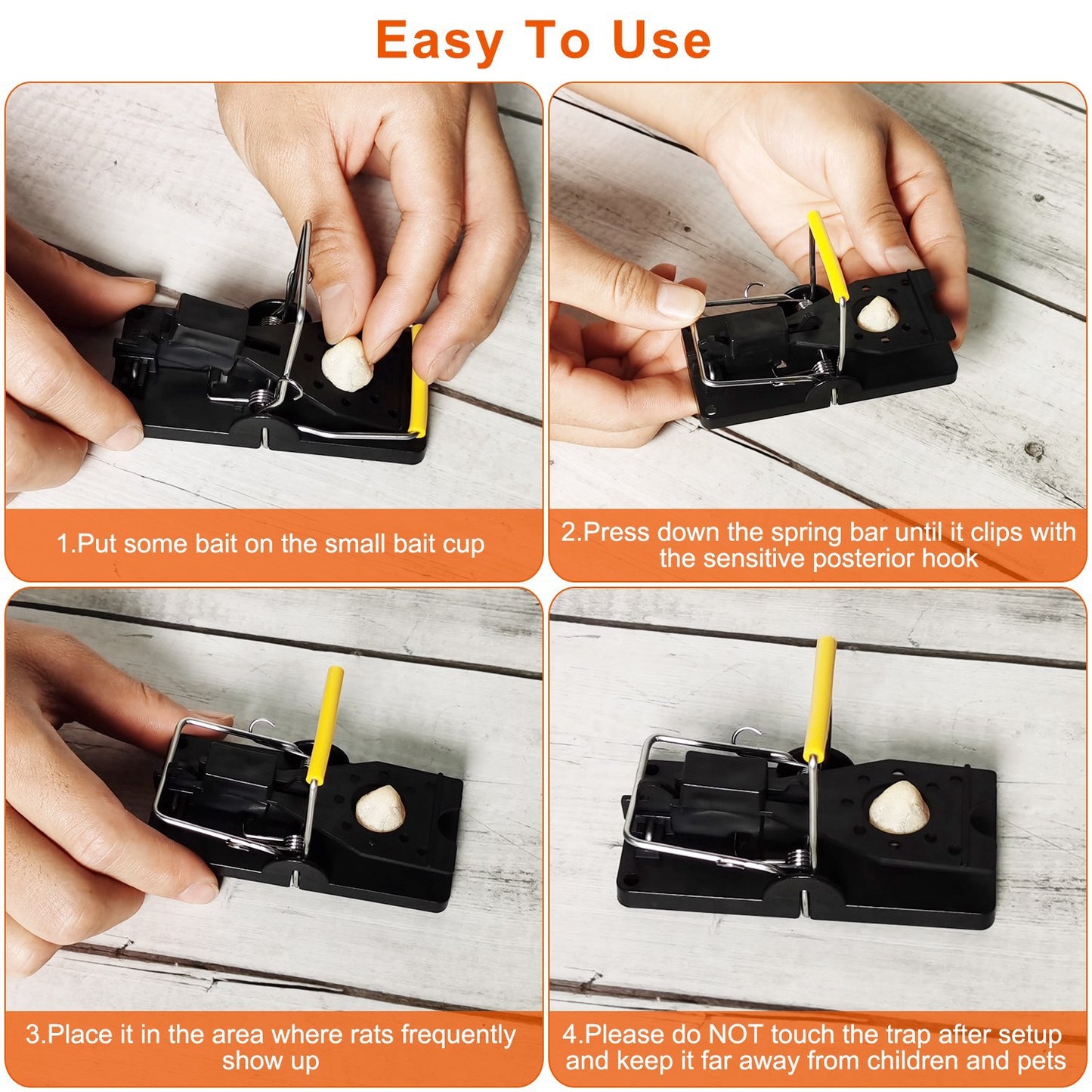 6-Pack Reusable Mouse Traps